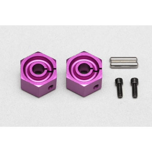 Y2-011CP8A Yokomo Clamping Wheel Hubs (Purple) (8.0mm)