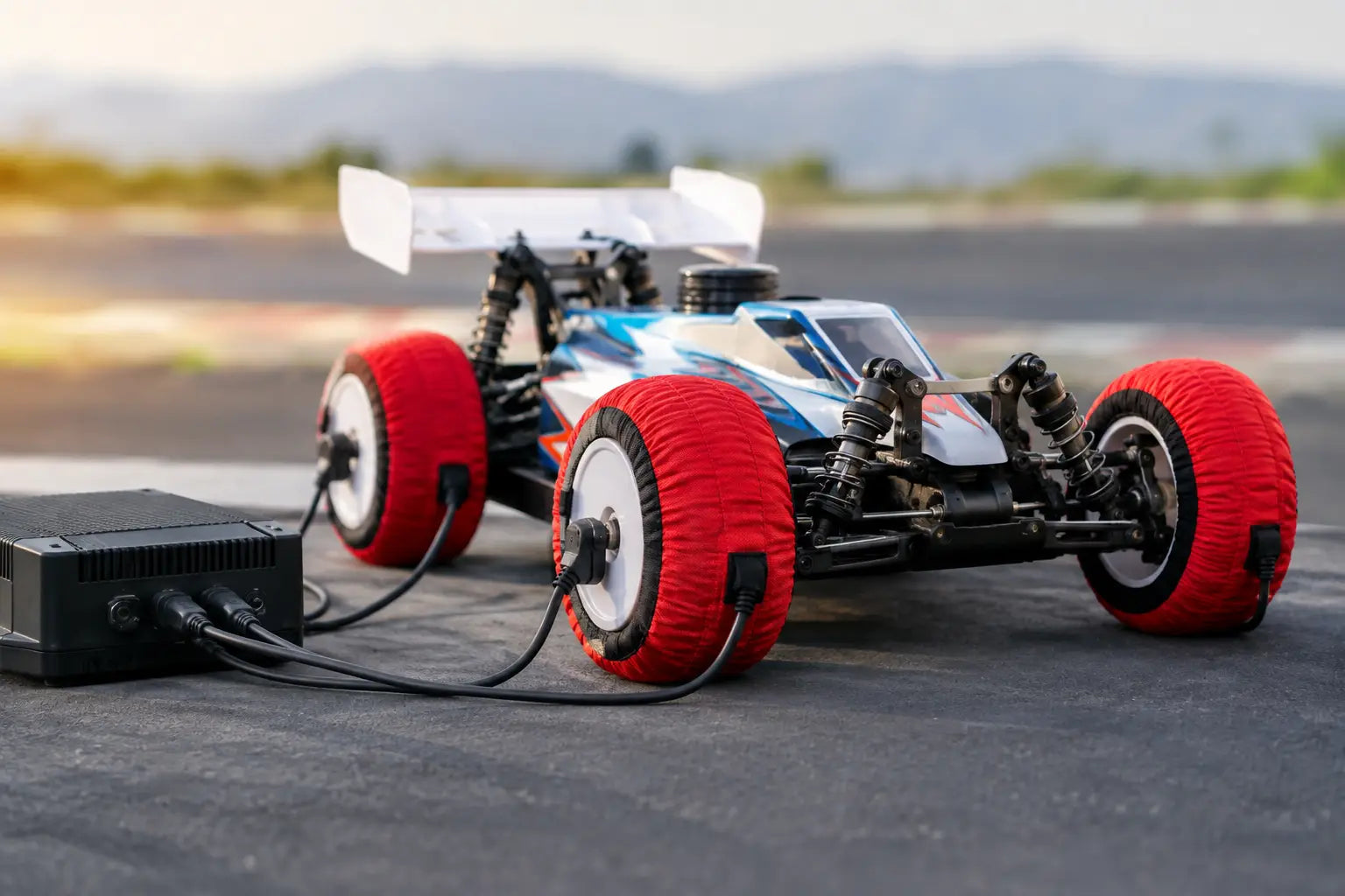 RC Tire Warmers for Consistent Race-Day Grip
