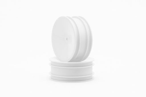 B2-821HWA Yokomo 12mm Hex 1/10 2WD Wide Front Buggy Wheels (White) (2)