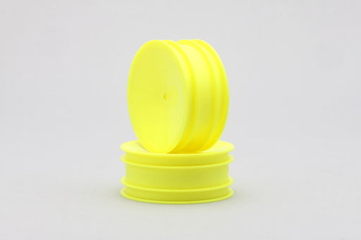 B2-821HYA Yokomo 12mm Hex 1/10 2WD Wide Front Buggy Wheels (Yellow)