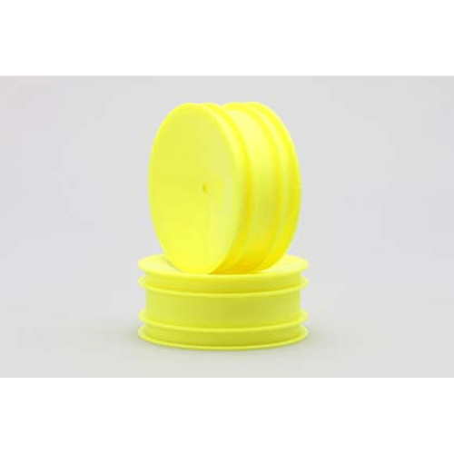 B2-821HYA Yokomo 12mm Hex 1/10 2WD Wide Front Buggy Wheels (Yellow