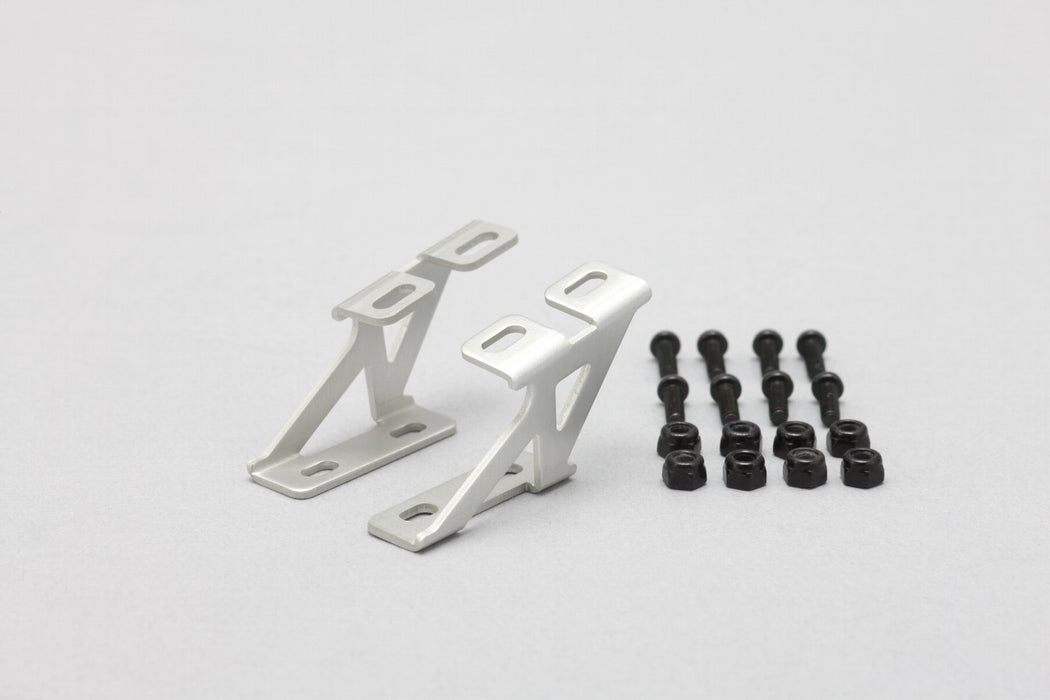 D-056LA Yokomo Aluminum Wing Stay (Low) (Silver)