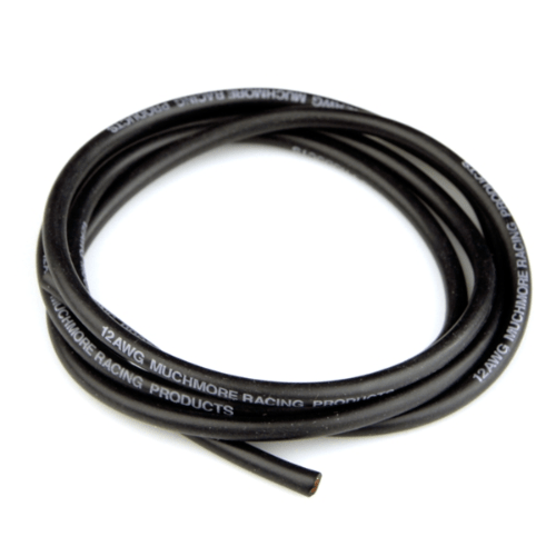 Muchmore Racing Flexible High Current Silicon Wire (Black) (100cm)