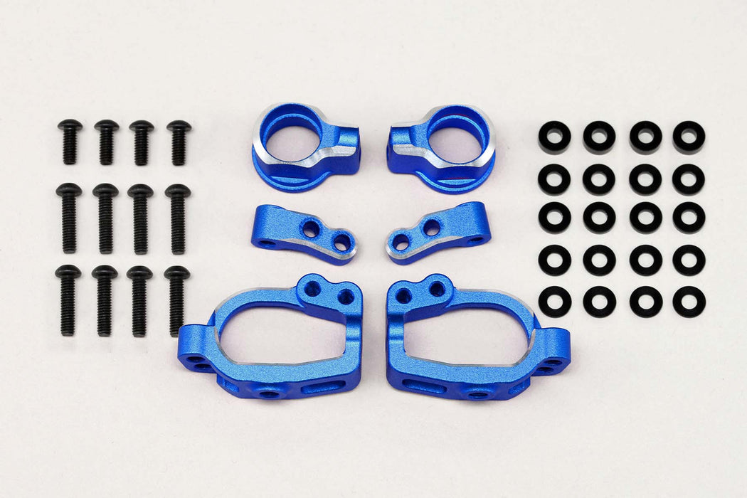 RD-415SABL Yokomo Aluminum Adjustable Front Steering Block Set (Blue)