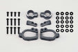 RD-415SAB Yokomo Aluminum Adjustable Front Steering Block Set (Black)