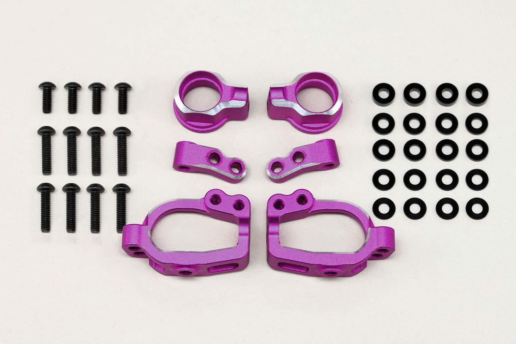 RD-415SAP Yokomo Aluminum Adjustable Front Steering Block Set (Purple)