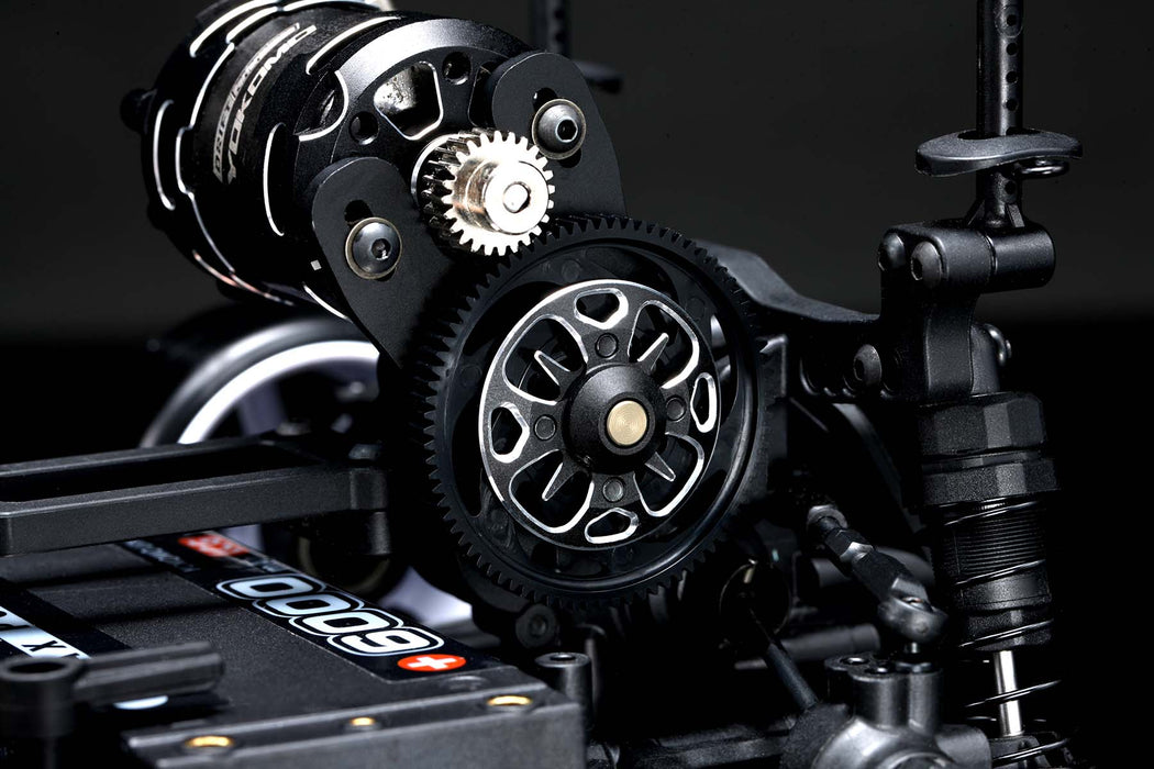 RD-630BK Yokomo Aluminum Lightweight Spur Gear Hub (Black)