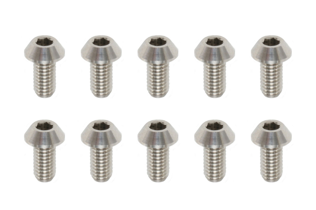 RP-041061A Racing Performer M3x6mm Titanium Button Head Socket Screws