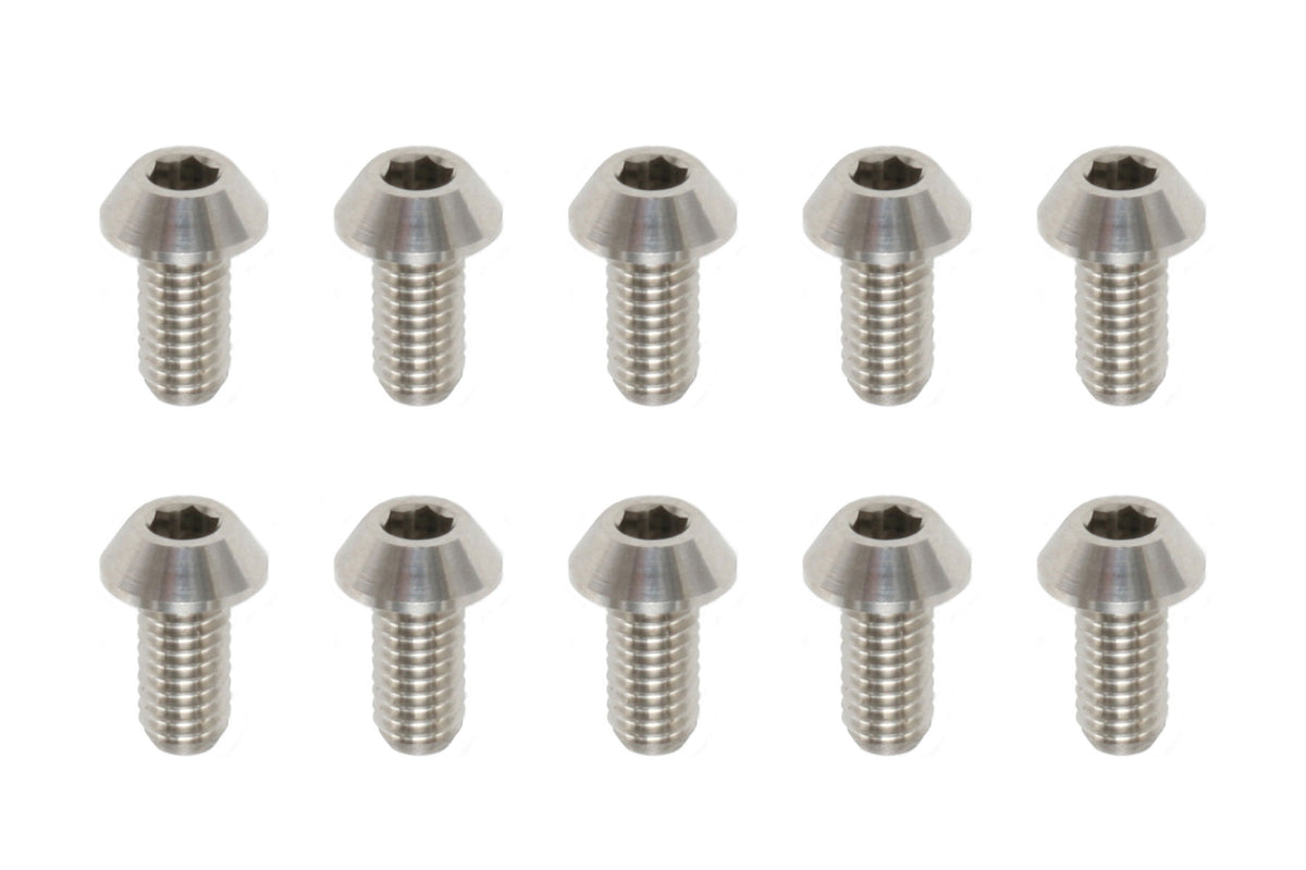 RP-041061A Racing Performer M3x6mm Titanium Button Head Socket Screws ...