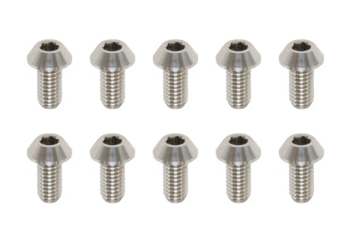 RP-041061A Racing Performer M3x6mm Titanium Button Head Socket Screws