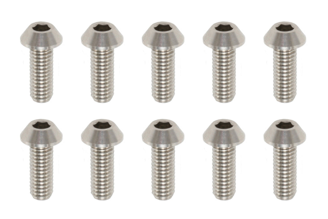 RP-041081A Racing Performer M3x8mm Titanium Button Head Socket Screw