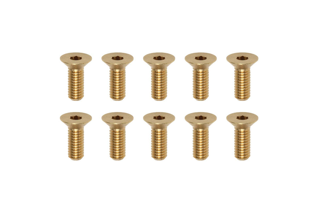 RP-042-08BA Racing Performer M3x8mm Brass Flat Head Socket Screw