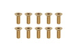 RP-042-08BA Racing Performer M3x8mm Brass Flat Head Socket Screw
