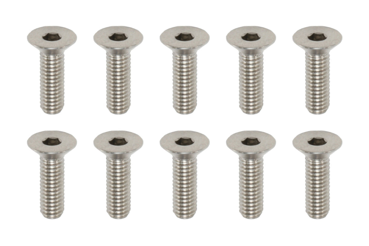 RP-042101A Racing Performer M3x10mm Titanium Flat Head Socket Screw (1 ...