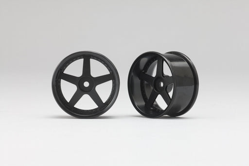RP-6113B6A Racing Performer 5 Spoke Drift Wheels (12mm Hex) (Black) (6mm Offset)