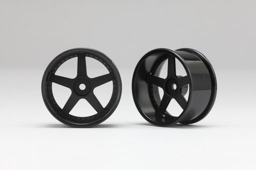 RP-6113B8A Racing Performer 5 Spoke Drift Wheels (12mm Hex) (Black) (8mm Offset)