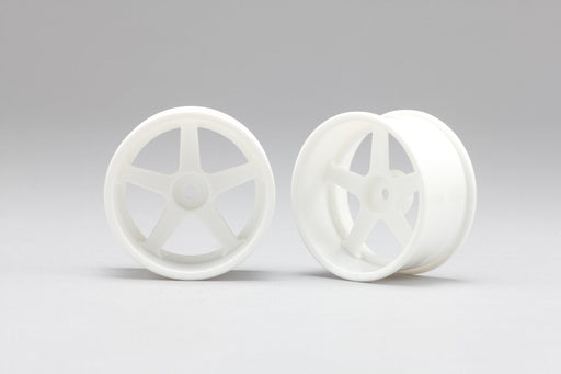 RP-6113W8A Racing Performer 5 Spoke Drift Wheels (12mm Hex) (White) (8mm Offset)