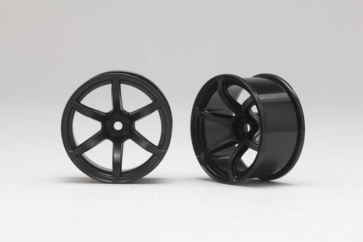 RP-6213B8A Racing Performer 6 Spoke Drift Wheels (12mm Hex) (Black) (8mm Offset)