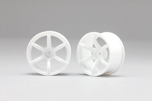 RP-6213W6A Racing Performer 6 Spoke Drift Wheels (12mm Hex) (White) (6mm Offset)