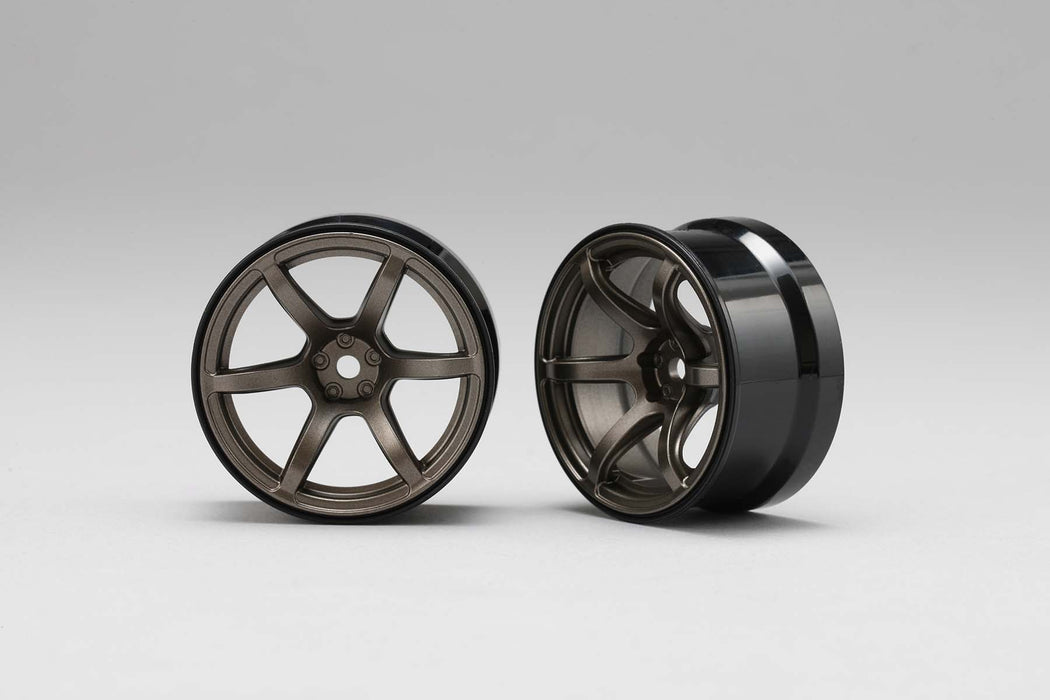 RP-6313T6A Racing Performer 6 Spoke High Traction Drift Wheels (12mm Hex) (Titanium) (6mm Offset)