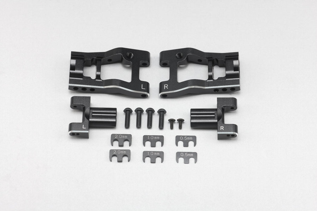 Y2-008RAA Yokomo Adjustable Rear "H" Arm Kit (Black)