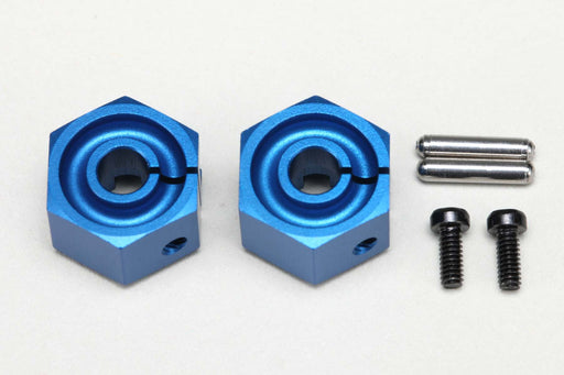 Y2-011CBL8 Yokomo Clamping Wheel Hub (Blue) (8.0mm)