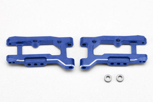 Y2-BL8RAW Yokomo Aluminum Rear "H" Arm (Weight Spec/Short) (Blue)