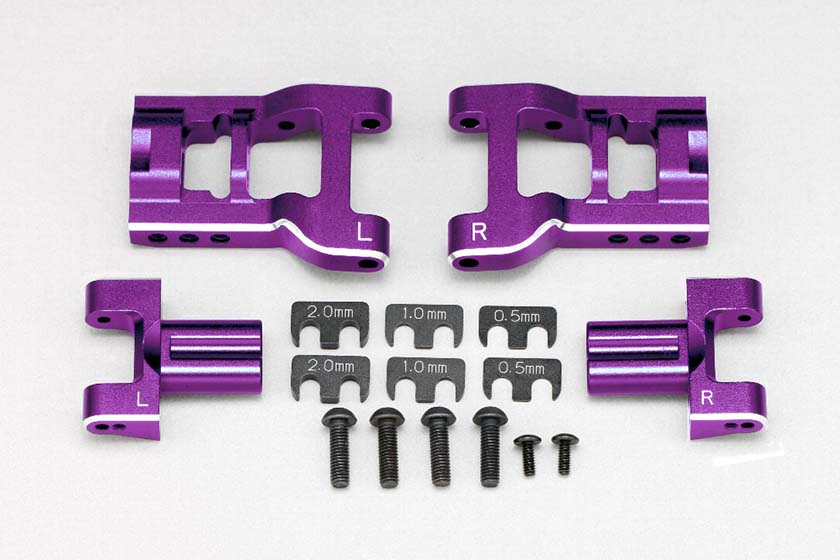 Y2-P08RASA Yokomo Adjustable Rear Short "H" Arm Kit (Purple)