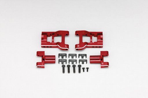 Y2-R08RASA Yokomo Adjustable Rear Short "H" Arm Kit (Red)