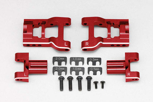 Y2-R08RASA Yokomo Adjustable Rear Short "H" Arm Kit (Red)