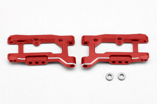 Y2-R08RAW Yokomo Aluminum Rear "H" Arm (Weight Spec/Short) (Red)