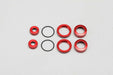 Y2-S4CRA Yokomo SLF Shock O-Ring Cap/Adjust Nut/Cap Nut (Red)