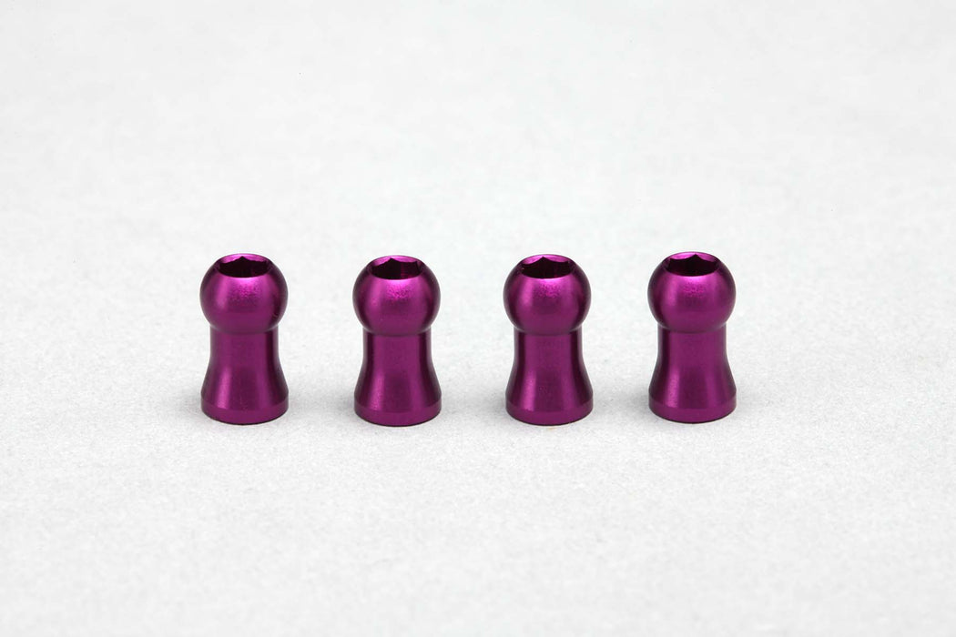 Y2-S8PA Yokomo Shock Mounting Balls for Big Bore Shocks (Purple)