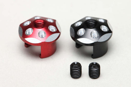 Yokomo Aluminum Battery Plug Grips (Red/Black)