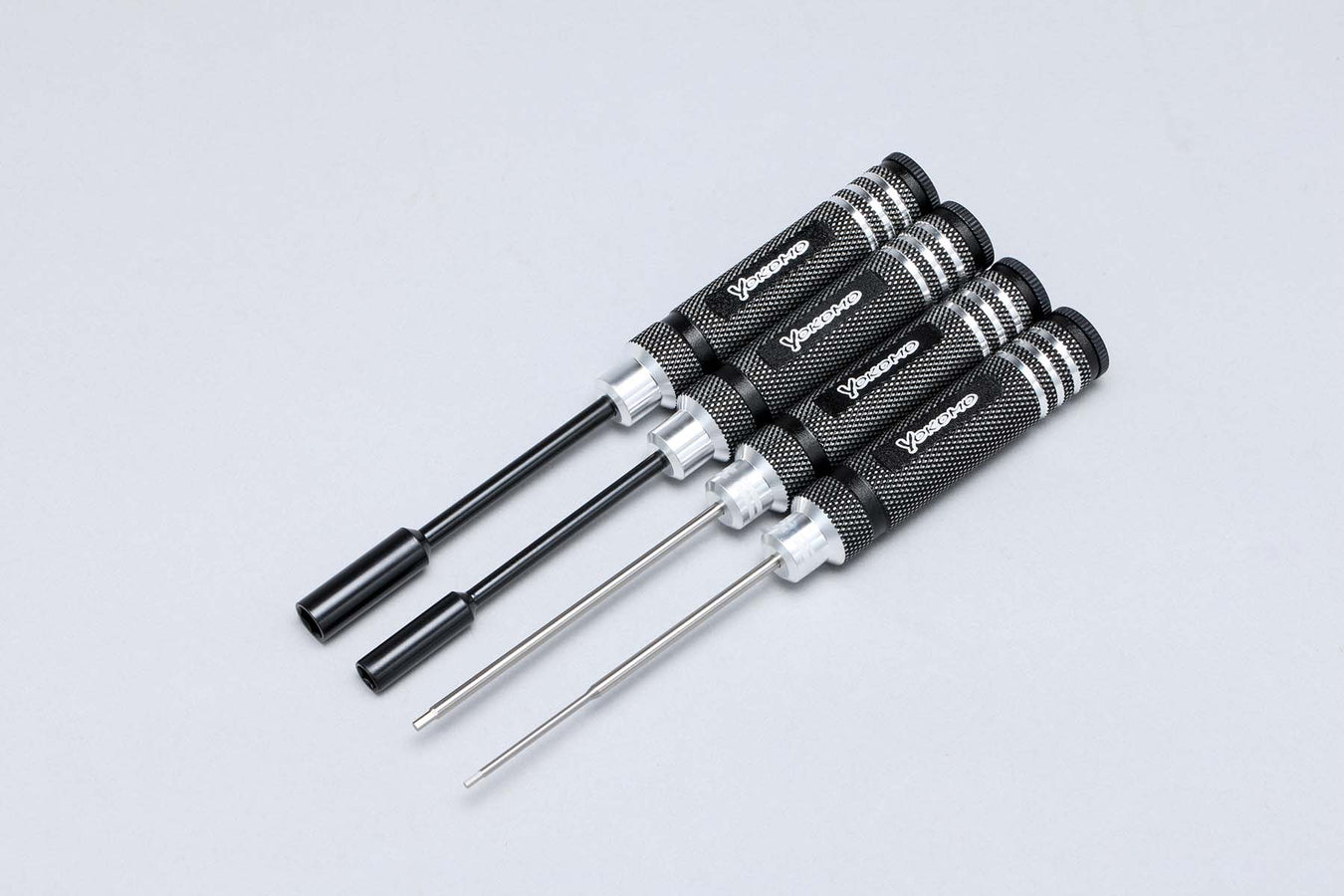 Yokomo Metric Hex & Nut Driver Set (1.5, 2.0, 5.5, 7.0mm) (Black)