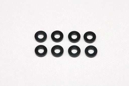 ZC-A2510BA Yokomo 2.5x5x1.0mm Aluminum Shims (Black)