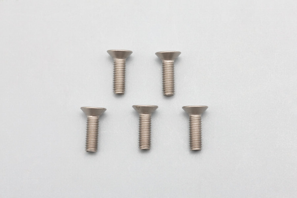 ZC-F310TA Yokomo M3x10mm Titanium Flat Head Socket Screw (5) — RC Pit Lane