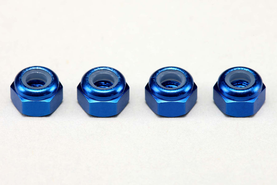 ZC-N3ABL Yokomo M3 Aluminum Nylon Lock Nuts (Blue)