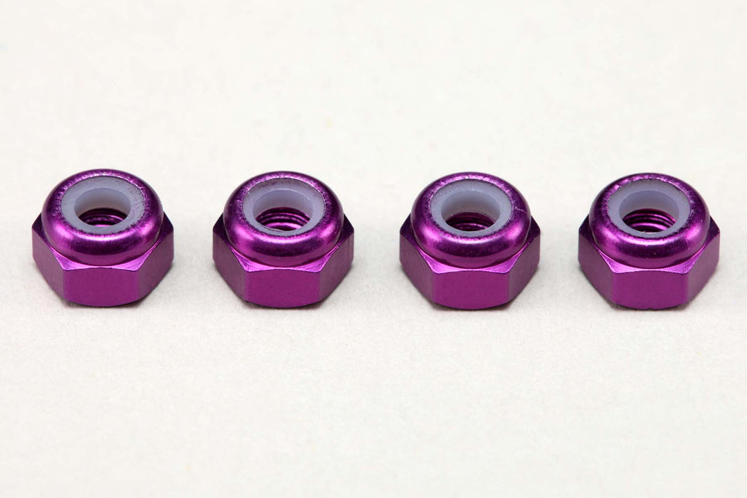 ZC-N3APU Yokomo M3 Aluminum Nylon Lock Nuts (Purple)