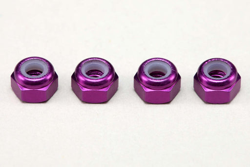 ZC-N3APU Yokomo M3 Aluminum Nylon Lock Nuts (Purple)