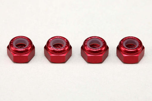 ZC-N3AR Yokomo M3 Aluminum Nylon Lock Nuts (Red