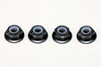 ZC-N4AFLBK Yokomo M4 Flanged Aluminum Low Profile Nylon Lock Nuts (Black)