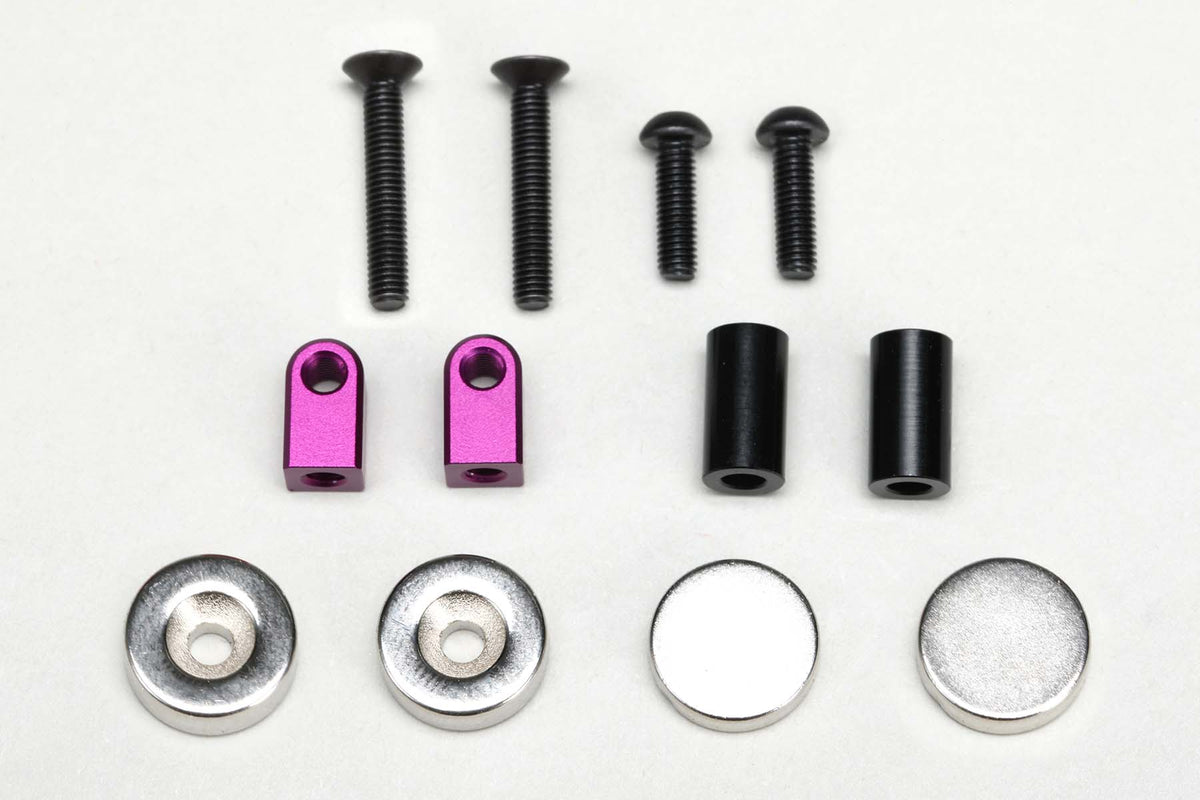 ZS-016MGFP Yokomo Magnetic Front Body Mount (Purple) — RC Pit Lane