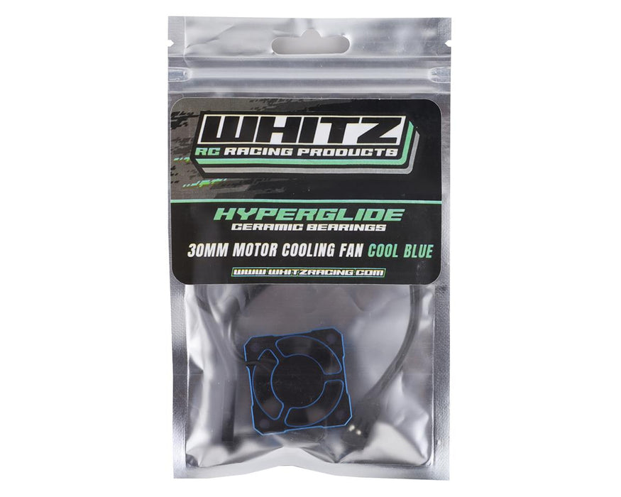 Whitz Racing HyperCool™ Aluminum Cooling Fan - 30mm - Cool Blue