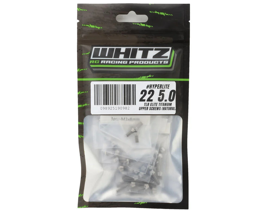 Whitz Racing TLR 22 5.0 Elite - HyperLite 2.5MM Titanium Upper Screw Kit